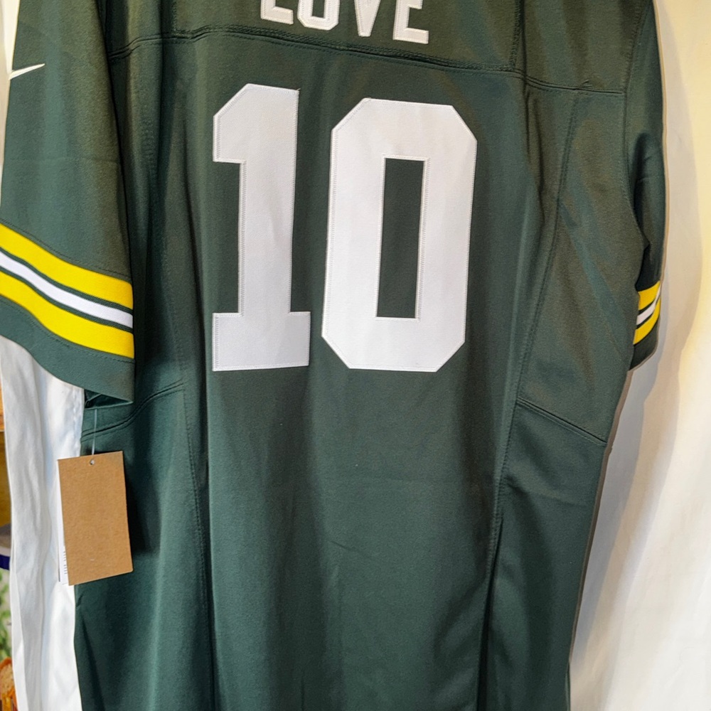Nike Green Bay Packers Jordan Love #10 Home Game Jersey - Size XL